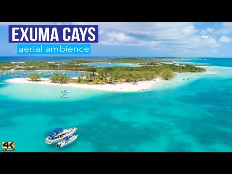 Exuma Cays, Bahamas Aerial Ambience in 4K