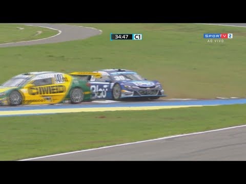 Stock Car Brasil 2017. Race 1 Autódromo Internacional de Goiânia. Start | 1st Laps Crashes\Spins