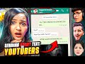 Sending SCARY texts to BIG YOUTUBERS *Reactions*