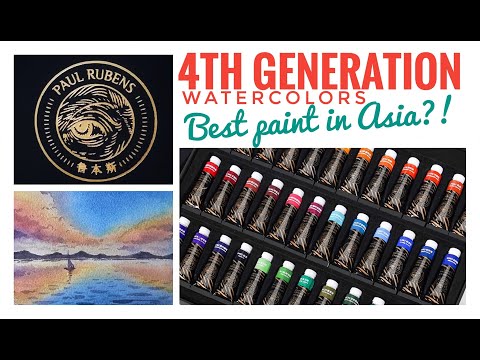 YouTube thumbnail for Paul Rubens 4th generation watercolor review