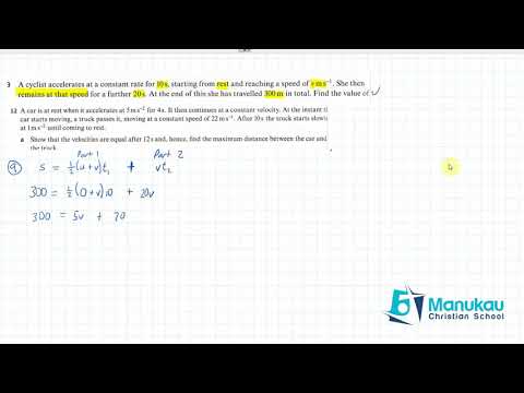 Velocity and Acceleration - Velocity-time graphs and multi-stage problems