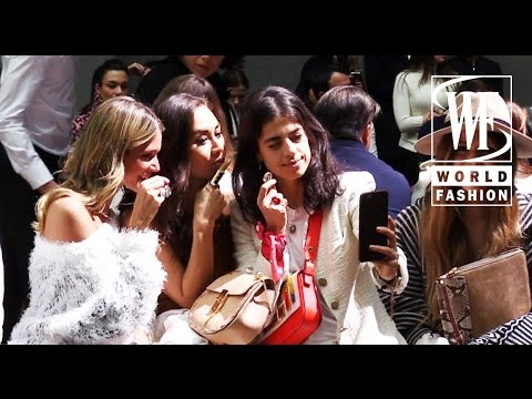 Front Row Chloe Fall-Winter 15-16 Paris Fashion Week