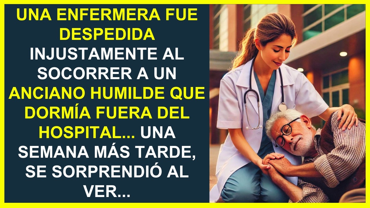 ENFERMERA  FUE DESPEDIDA INJUSTAMENTE POR AYUDAR A UN ANCIANO FUERA DEL HOSPITAL. UNA SEMANA DESPUÉS