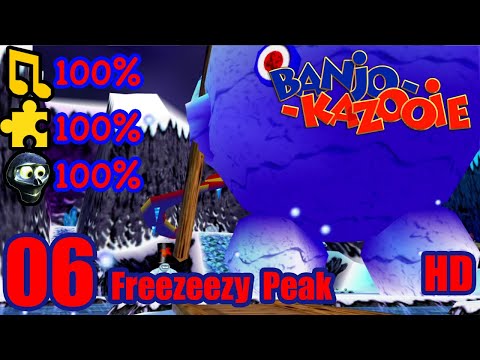 Banjo Kazooie HD 100% Walkthrough Part 6 - Freezeezy Peak
