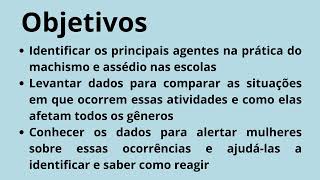 A Incidência Do Machismo E Assédio Nas Escolas Brasileiras