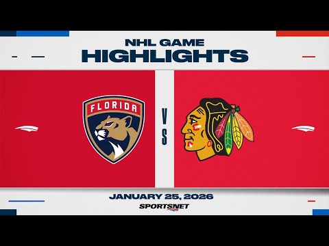 NHL Highlights | Panthers vs. Blackhawks - January 25, 2026