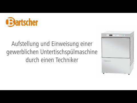 Bartscher Spülmaschine US M500 LPWR K - Aufstellung und Einweisung