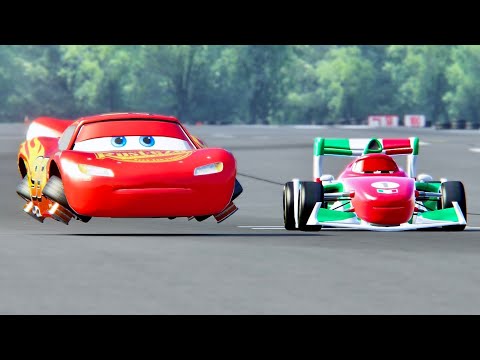 Lightning McQueen Spaceship vs Francesco Bernoulli at Top Gear Track
