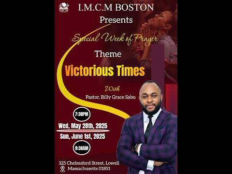 PASTOR BILLY G SABU -- VICTORY TIME