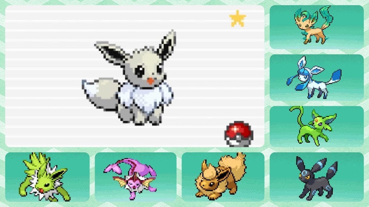 Shiny Eevee Forms Full Image Site