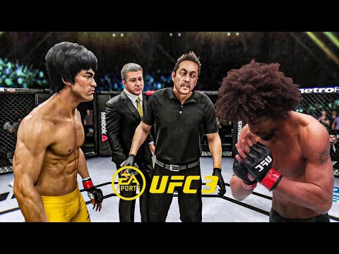 Bruce Lee vs Alex Caceres EA Sports UFC 3 Bruce Lee Fight Club 🔥🐲