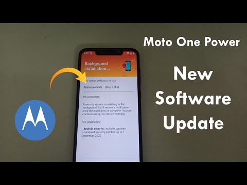 Motorola One Power New Software Update with December 2020 Android Security Patch