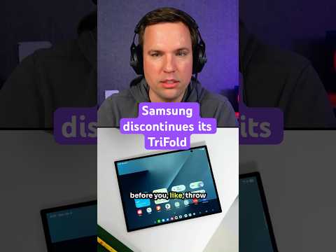 Video Thumbnail: Samsung discontinues its TriFold #Vergecast