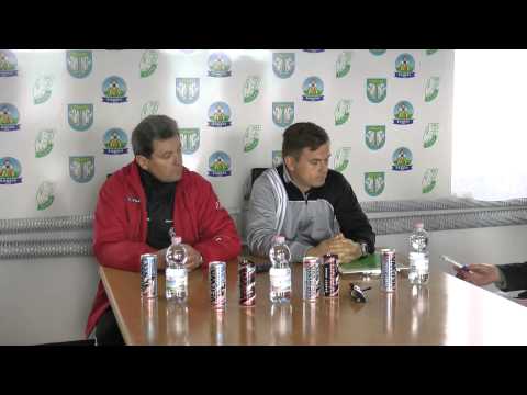 Konferencja prasowa po meczu Pelikan Łowicz - Garbarnia Kraków (4.05.2014 r.)