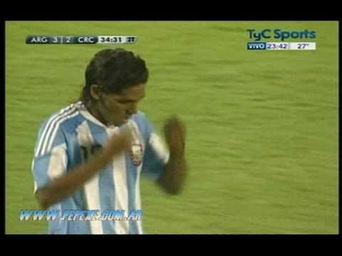 (2010) Argentina 3-2 Costa Rica || 3º gol Franco Jara