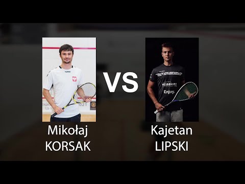 Game for 5th place- Mikołaj Korsak vs Kajetan Lipski - Korsarz Enjoy Squash Open 2023 -PSA Satellite