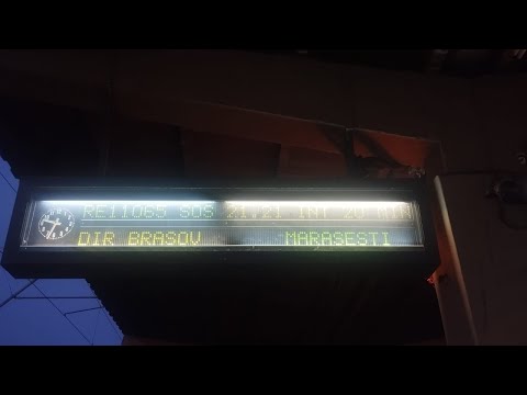 Anunț în gara Iași R-E 11065  Brașov-Iasi