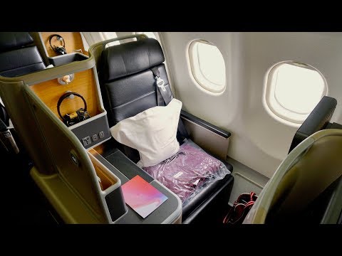 Qantas Business Class Review - Airbus A330 'Business Suite' - Auckland to Melbourne. Video