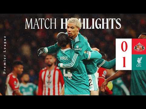 Highlights: Sunderland 0-1 Liverpool | Van Dijk Goal Secures Away Win!