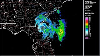 2020 Eta - Jacksonville, FL WSR-88D Radar Animation (HD 1280x720)