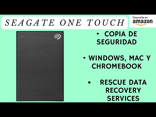 Vídeo relacionado con Seagate One Touch 5TB, con protteción de contraseña, disco duro externo portátil, PC, portátil y Mac, USB 3.0, Space Gray, incl. Rescue Services (STKZ5000404)