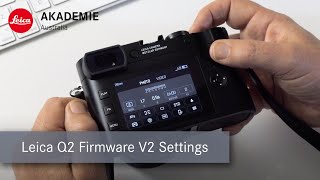 Q2 Firmware V2 Settings