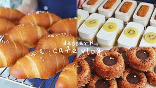 A day at Nebokgom Bakery👩🥐| A dessert café vlog that heals the soul💕