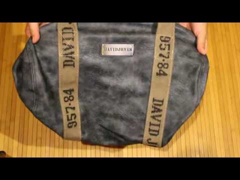 СУМКА ДОРОЖНАЯ DAVID JONES ТРУБООБРАЗНОЙ ФОРМЫ