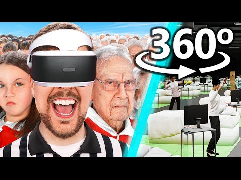 360° POV! - Mr.Beast's "Ages 1-100 Fight for $500K" in VR / 4K