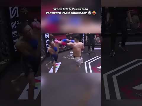When MMA Turns Into Footwork Panic Simulator 💀😂 #ufc #ishowspeedwannabe #mma