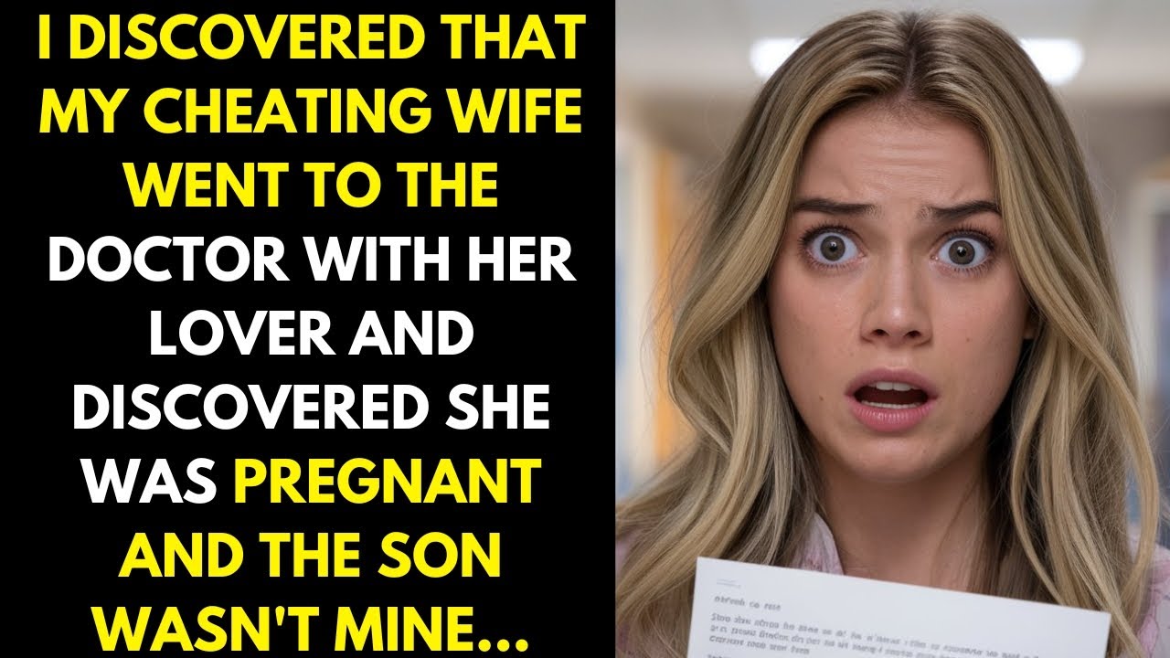 I found out my cheating wife went to the doctor with her lover and found out she was pregnant...