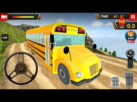 Offroad School Bus Driving Simulator 2019 Level 1-2-3-4-5-6-7-8-9-10 Android/iOS Gameplay/Walkthroug