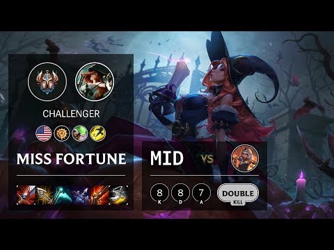 Miss Fortune Mid vs Qiyana - NA Challenger Patch 10.3