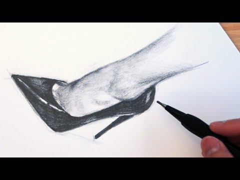 Drawing a High Heel Pump