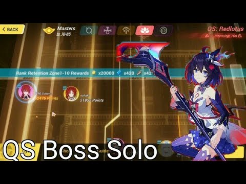 [Honkai Impact 3rd] QS RedLotus 20F Boss with Seele solo + F2P Team Setup - Guildeline Walkthrough