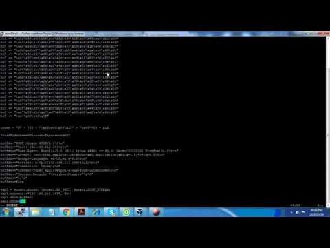 buffer overflow on windows 7 - syncbreeze Web server