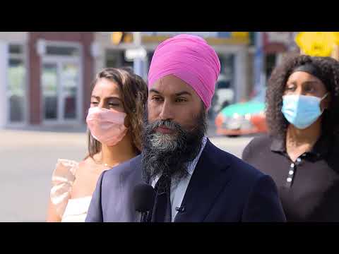 NDP Leader Jagmeet Singh launches his election campaign - Aug. 15