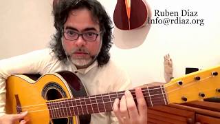 Learn Super-Basic Flamenco Chords 4 (por Minera C#m) Paco de Lucia´s style guitar lesson Ruben Diaz