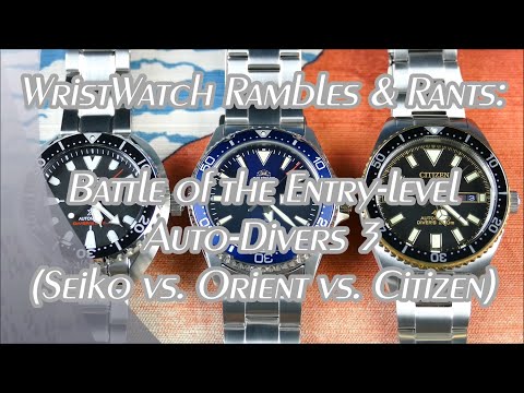 On the Wrist, from off the Cuff: WwRR - Ep. 25; Battle of the Entry-level Auto-Divers 3