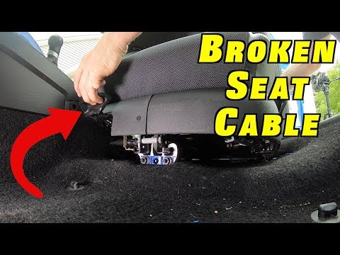 How To Remove a Seat Adjustment Cable (Seat Won't Move)