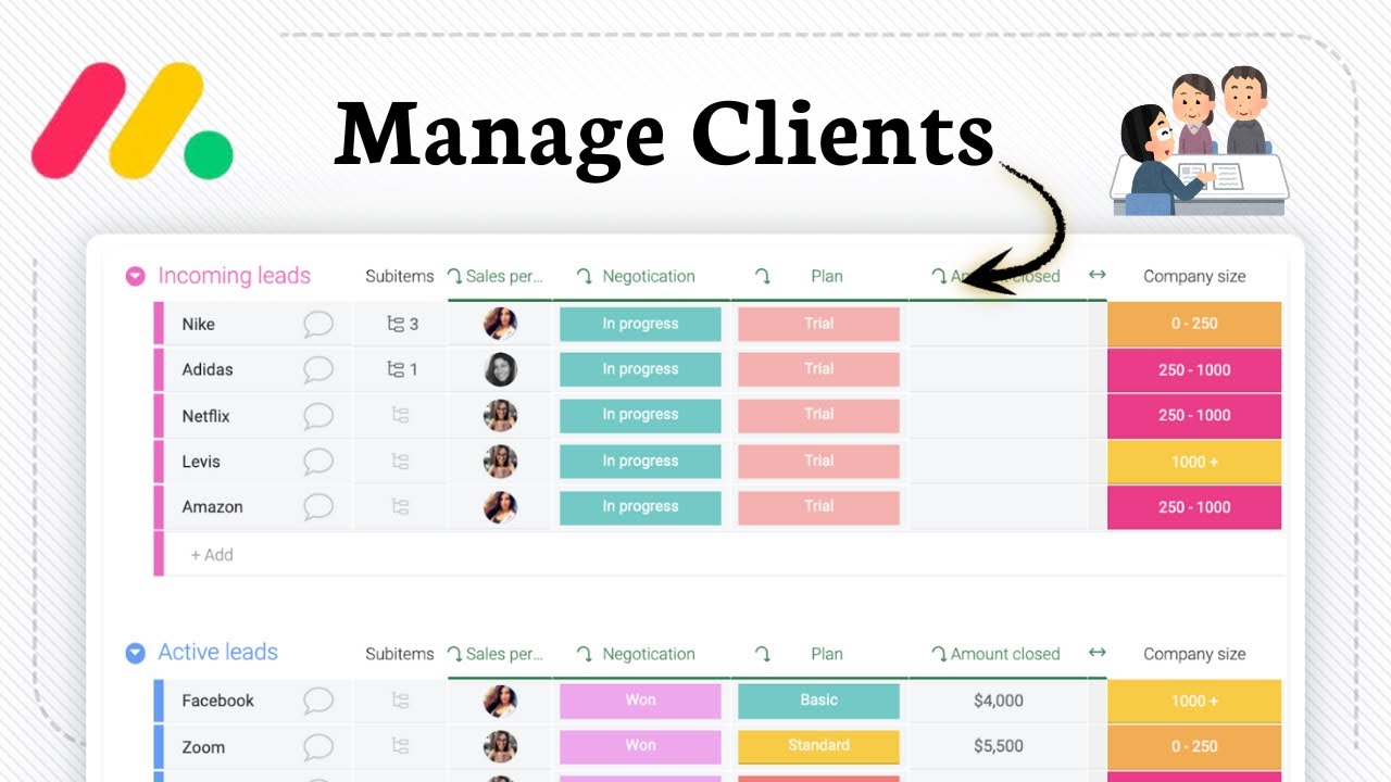 How to Manage Clients In Monday.com (Simple CRM Guide)