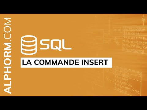 La commande INSERT sous le langage SQL Vidéo Tuto