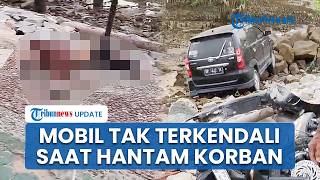 Rekaman CCTV saat Laka Maut di Coastal Area Karimun, Mobil Tak Terkendali Hantam Motor 1 Keluarga