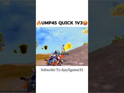 NEW UMP45 QUICK 1V3 CLUTCH🔥😤@AjayXgamer32✅ #gamer #bgmi #shorts #viralvideo #pubgmobile #1v3clutch