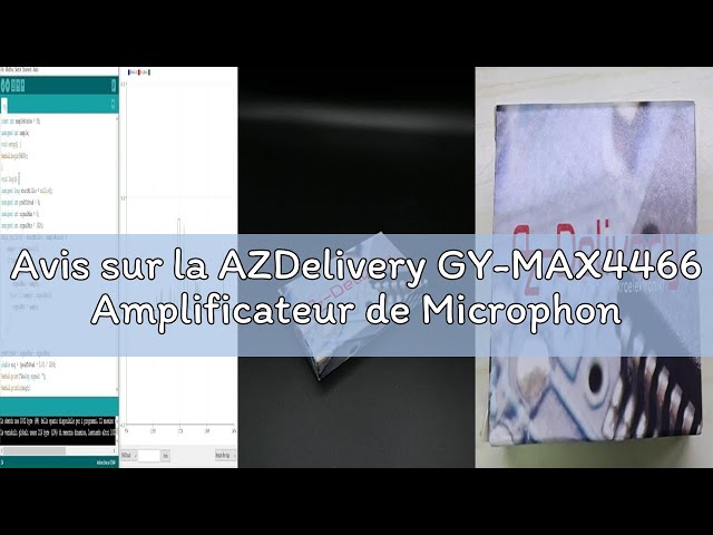 Vídeo relacionado con JZK 2 uds GY-MAX4466 amplificador de micrófono Electret, módulo de micrófono MAX4466, Sensor de ruptura con Control de ganancia ajustable