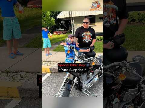 When a Biker raises a Future Legend...😳