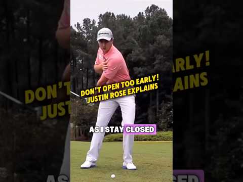 Justin Rose Explains How to Avoid Spinning Out in the Downswing #golf #golfswing #golftips