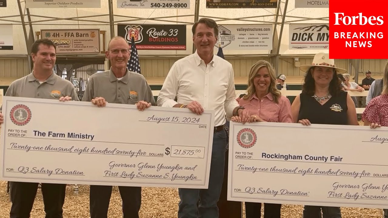 Gov. Glenn Youngkin Donates Third Quarter Salary To Virginian Local Organizations