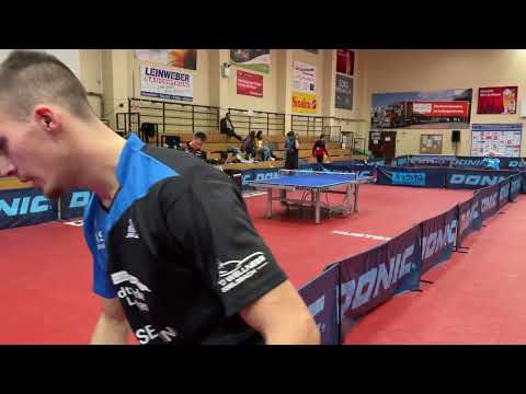 Qing Yu Meng (TTC RhönSprudel Fulda-Maberzell 2) - Simon Huth (Oberliga Hessen, Vorrunde 22/23)