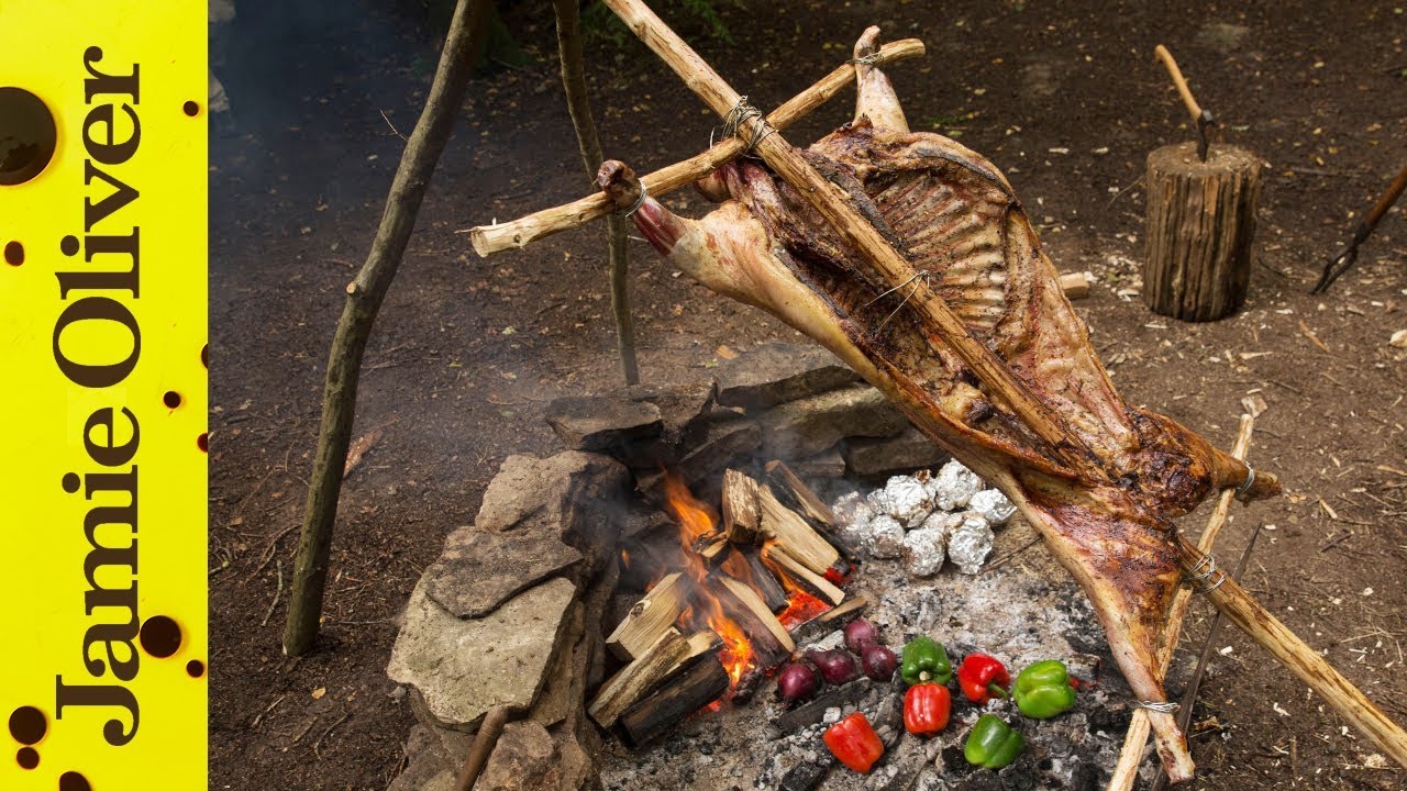 Spit roast lamb: Hunter Gather Cook